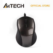 A4tech N100 Mini Carbon, 1000 DPI, Wired Optical Mouse