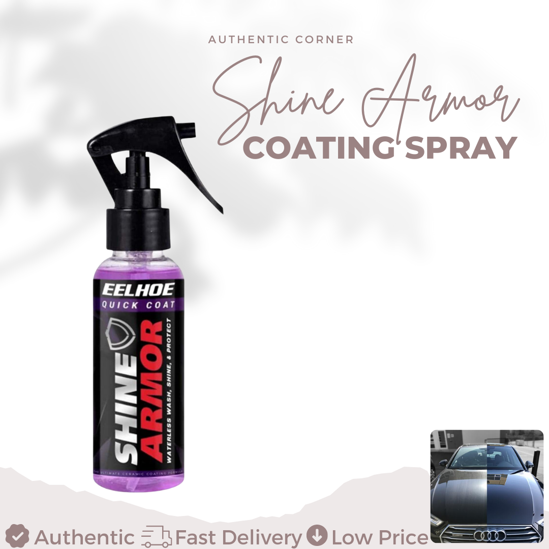 SHINE ARMOR Fortify Quick Coat - Ceramic Coating - Car Wax Polish Spray -  Waterless Car Wash & Wax - Hydrophobic Top Coat Polish & Polymer Paint  Sealant Detail Protection 