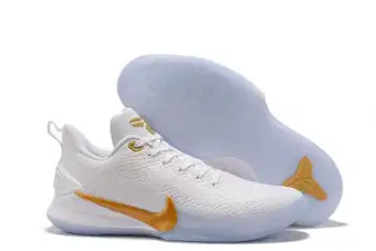 kobe shoes white and gold