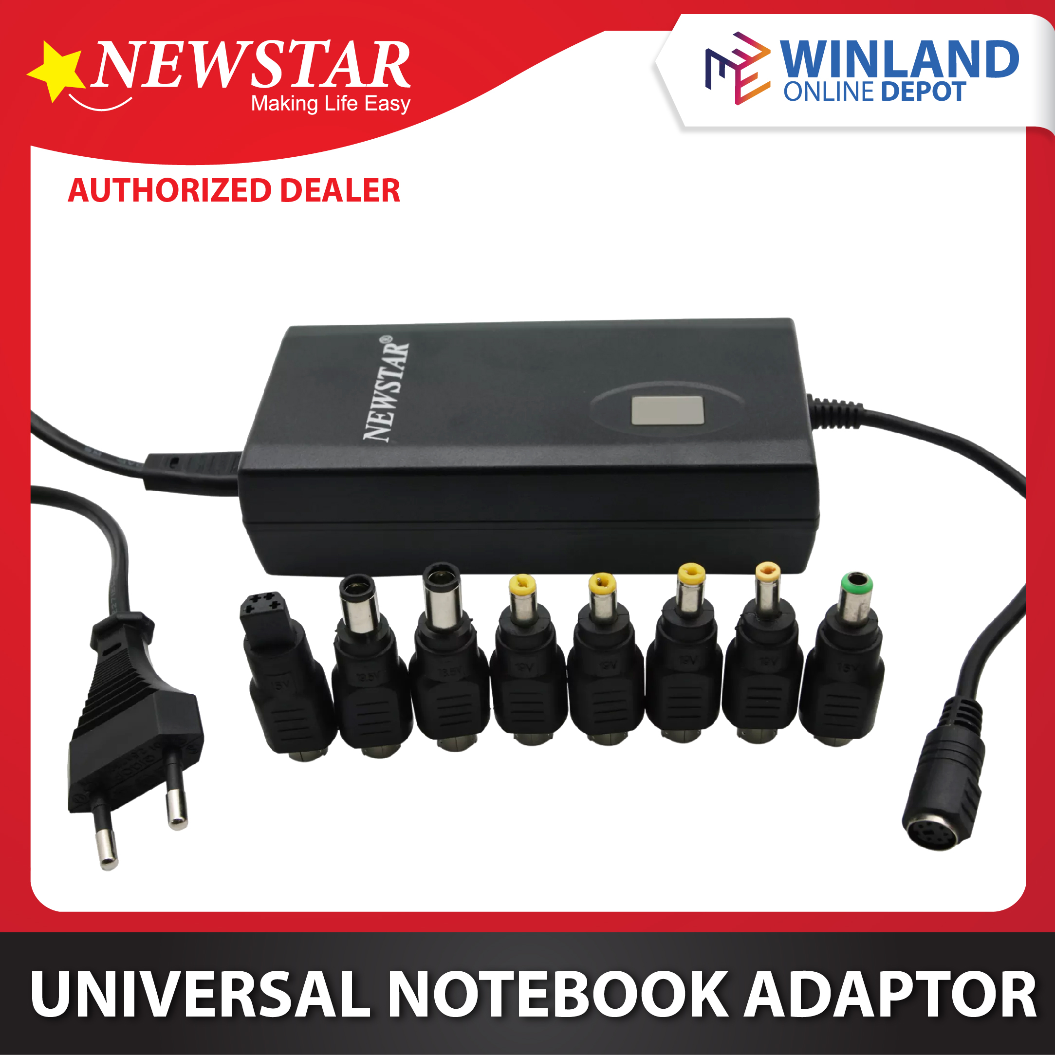 Newstar by Winland Universal Notebook Adaptor Switching Power Supply ...