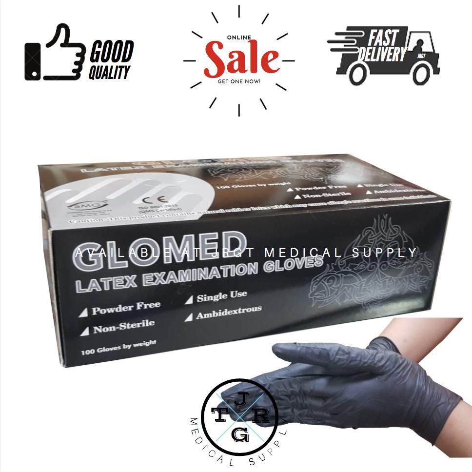 Glomed Latex Examination / Surgical Gloves (Black) review and price