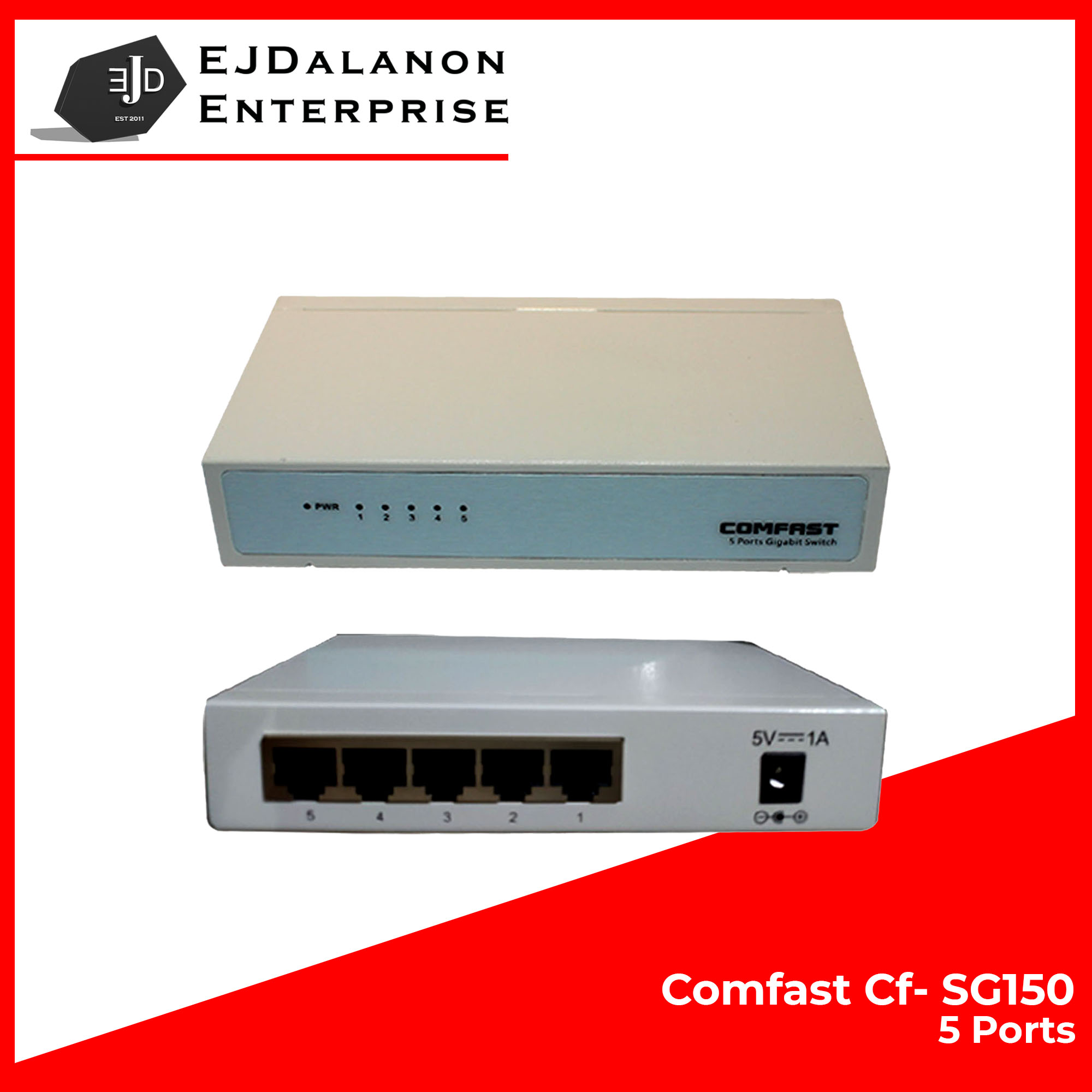 Comfast 5 Ports Gigabit Switch Hub CFSG150 Network Accessories