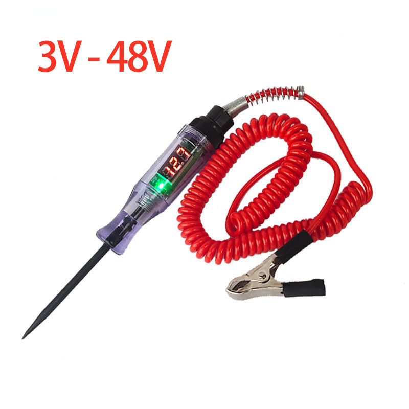 Auto Circuit Tester Car Digital Voltage Tester Circuit Long Probe Pen