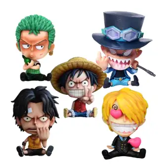 One Piece Luffy Ace Zoro Sanji Sabo Gk Kid Ver Pvc Q Version Action Figure Toys Each Lazada Ph