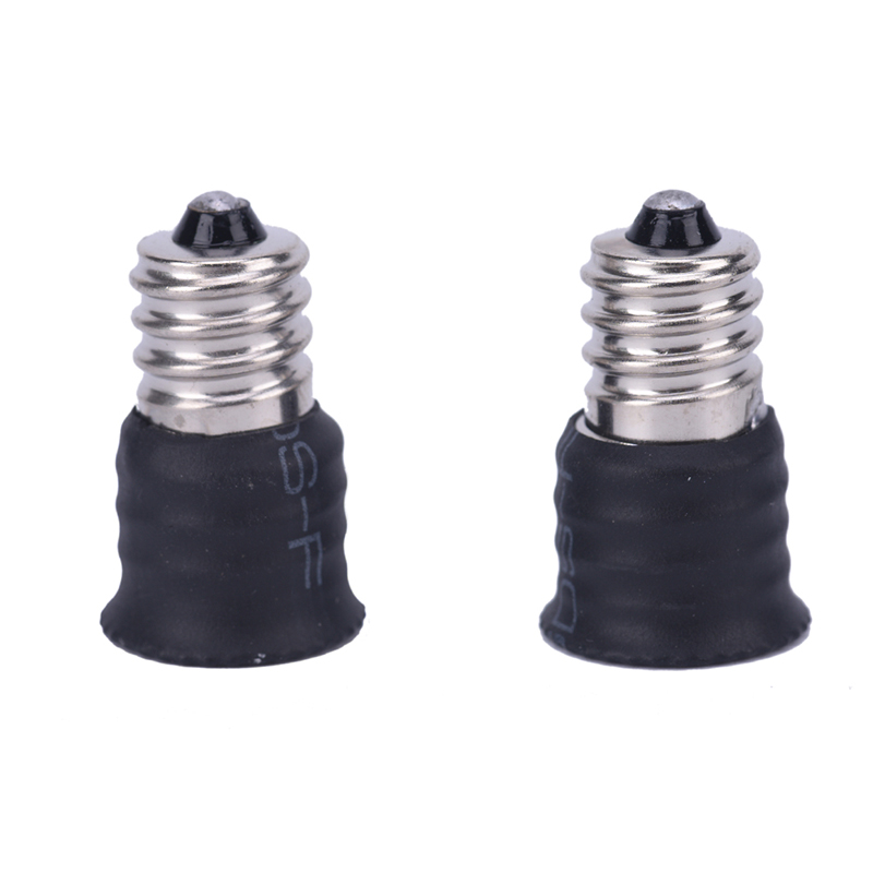 [Valen] 2pcs/10pcs Black E12 to E14 Bulb Converter LED Light Holder Lamp Adapter Socket