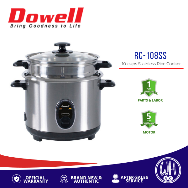 Dowell RC108SS 10cup Rice Cooker Lazada PH