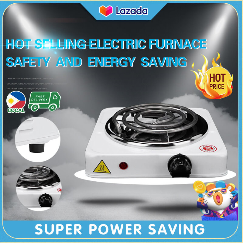 Electric stovetop 1000W stove single electric burner portable electric