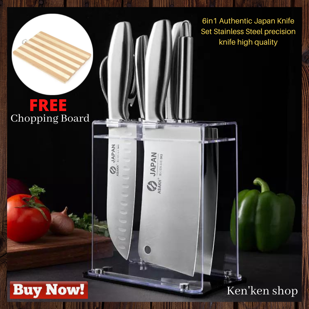 6in1 high quality Authentic Japan Knife Set Stainless Steel precision