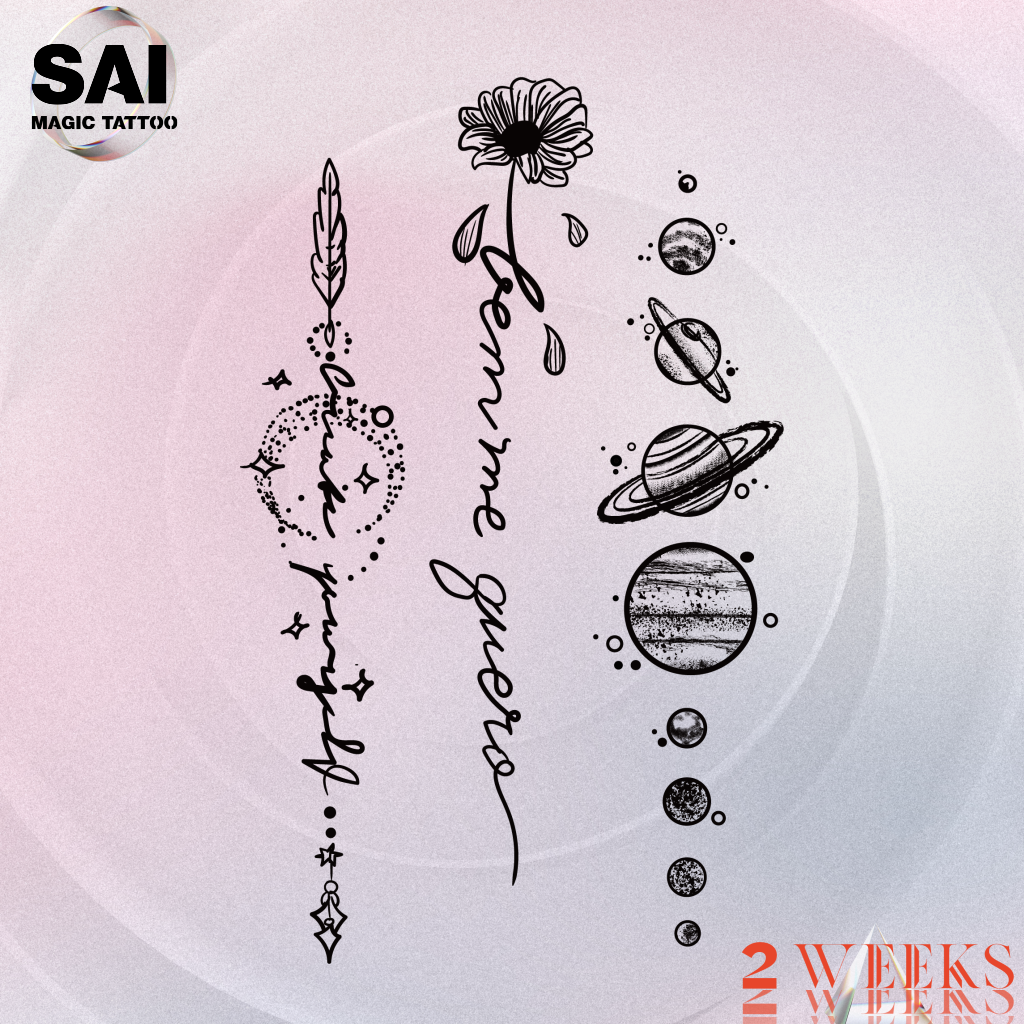 SAI MAGIC TATTOO Lasts to 2 weeks 18CM×11CM Tattoo sticker waterproof long lasting Temporary fake tattoo 142