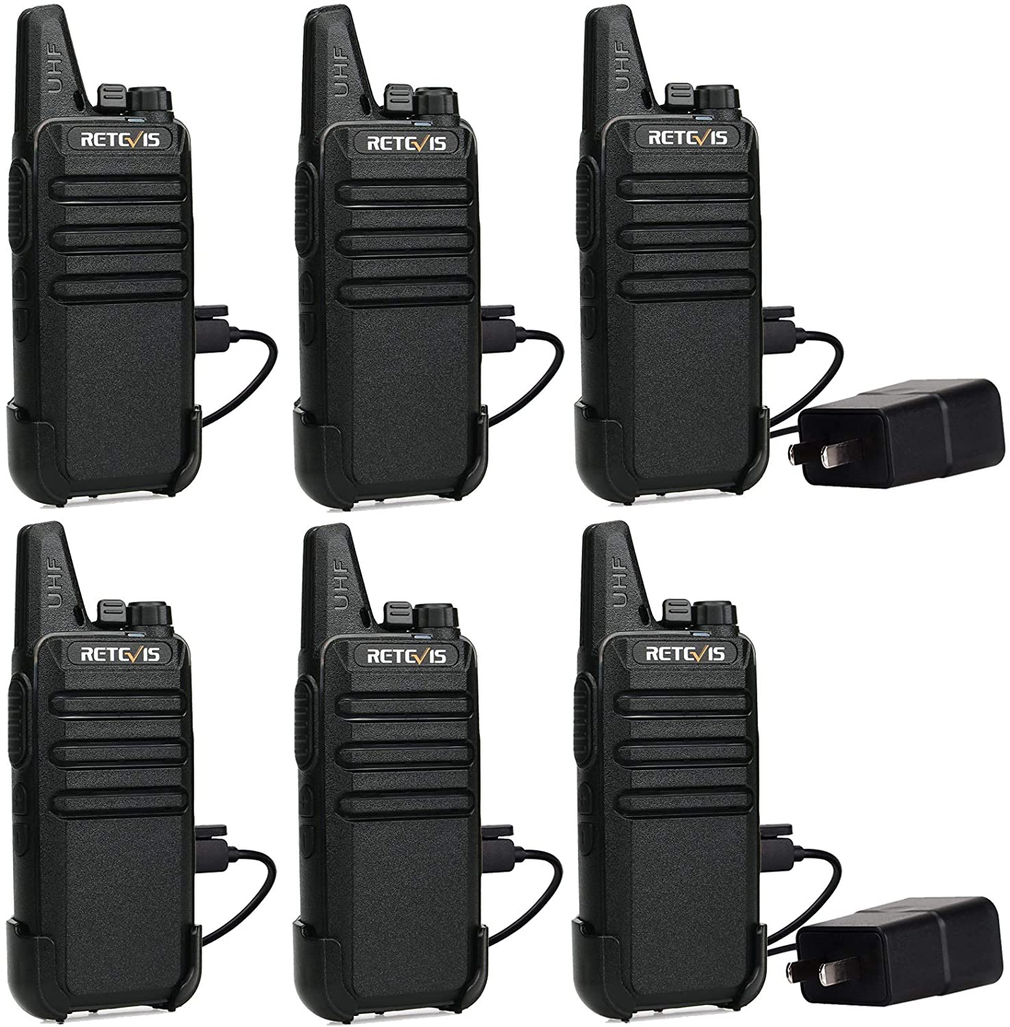 Retevis RT22 Walkie Talkies for Adults, Two Way Radios Long Range  Rechargeable, VOX Handsfree, Mini Compact Walkie Talkie with USB Charger,  for School Church Restaurant (6 Pack) Lazada PH