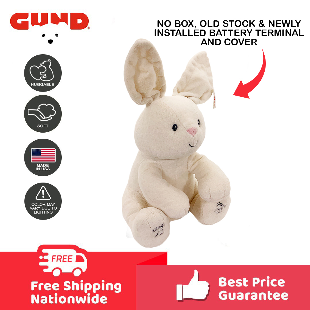 Gund Original Baby Flora The Bunny Animated Plush Stuffed Animal