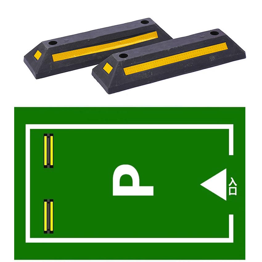 Heavy Duty Rubber Parking Stopper Car Heavy Duty Rubber Parking Stopper With Dynabolt Parking