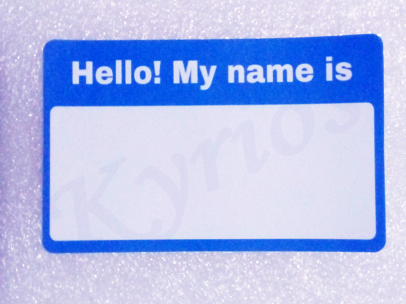 Easy to Write On Name Tag MATTE Stickers for Conferences, Parties