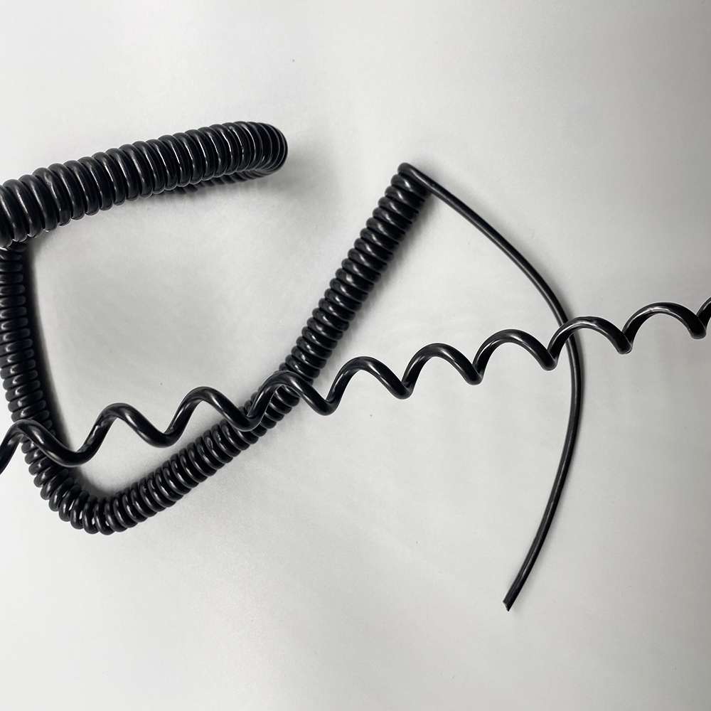 8 cores PU Spring Cord Power Cord Spiral Cable multi core Spring Power