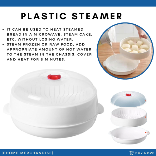 Single Layer Plastic Steamer for Siomai Plastic Food Steamer Food