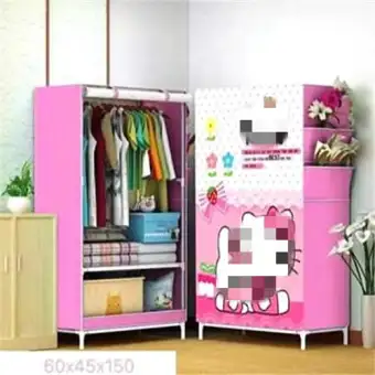 Wilson 001 3d Pattern Small Wardrobe Cabinet Lazada Ph