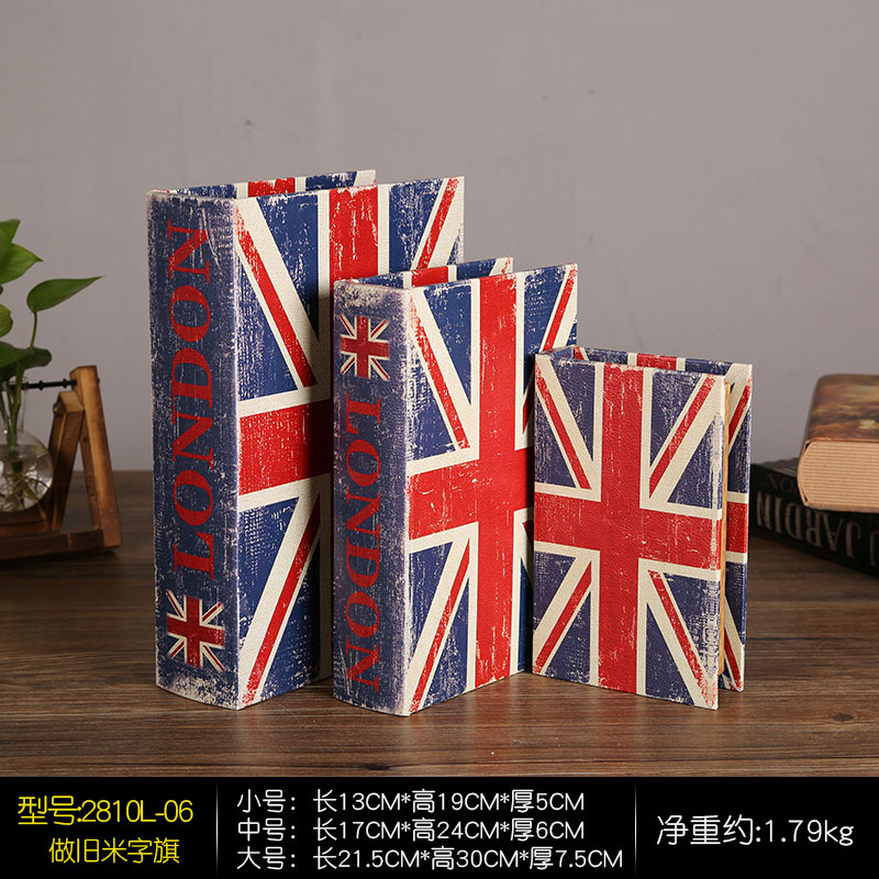 Retro creative luxury props book simulation book fake book Office