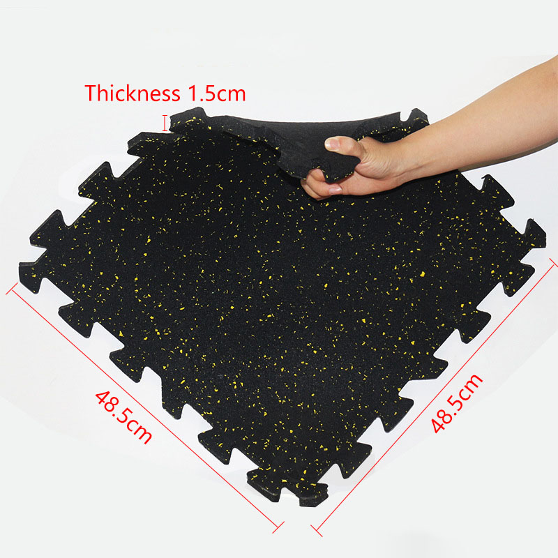 Shock Absorbing Mat Rubber Gym Fitness Floor Pad Waterproof Rubber Mat