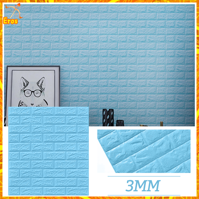 3D Wallpaper Adhesive Wall Decor Foam Brick Home Sticker Waterproof
