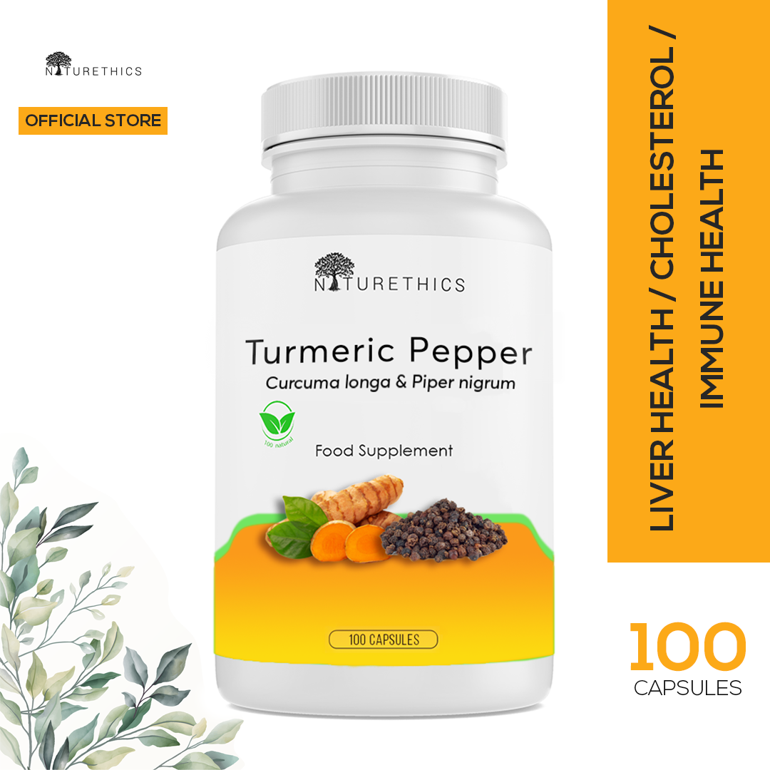 Naturethics Organic Turmeric Black Pepper Capsules FDA Approved