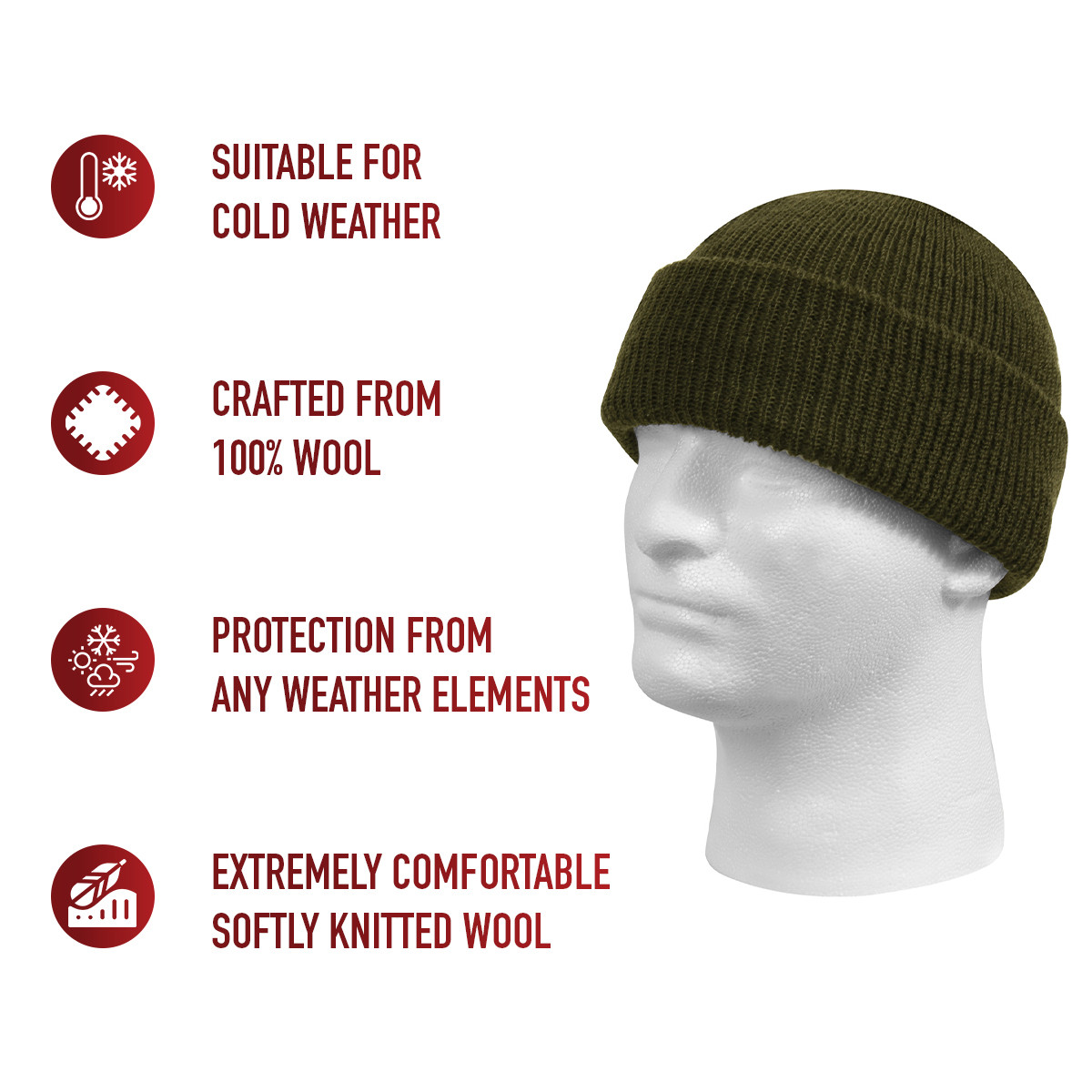 Rothco Genuine Wool Watch Cap Lazada PH