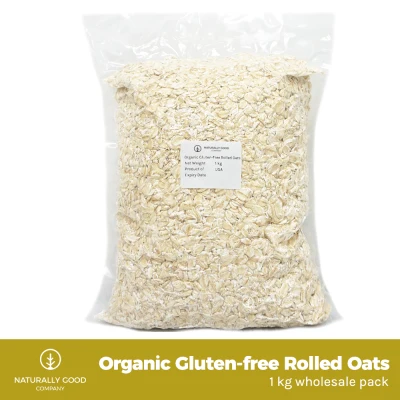 Organic Gluten-Free Rolled Oats (1 kg wholesale pack)