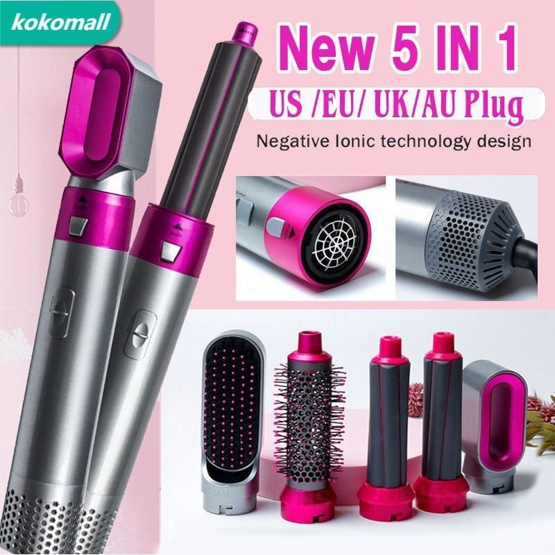 5 in 1 Hot Air Hair Clipper Hair Dryer Home Multifunctional Hair Curler