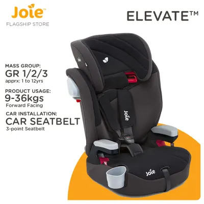 Joie Elevate Car Seat Group 1/2/3 (for Children 9-36kg, approx. 1-12 years old)