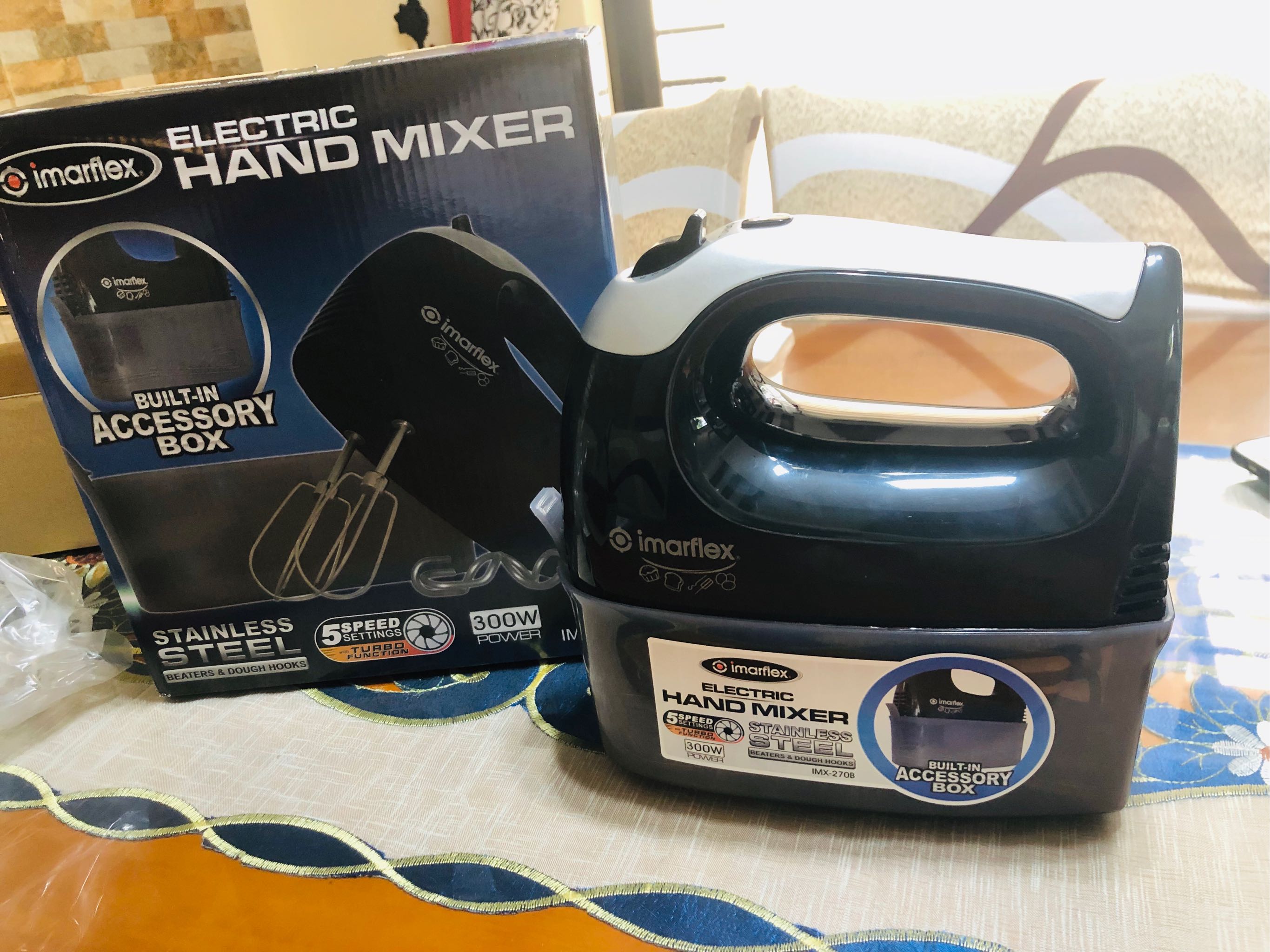 Imarflex IMX270B Electric Hand Mixer Black atelieryuwa.ciao.jp