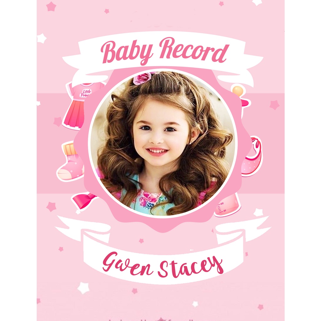 Customized/Personalized Baby Record Book Mini Booklet (Vaccination