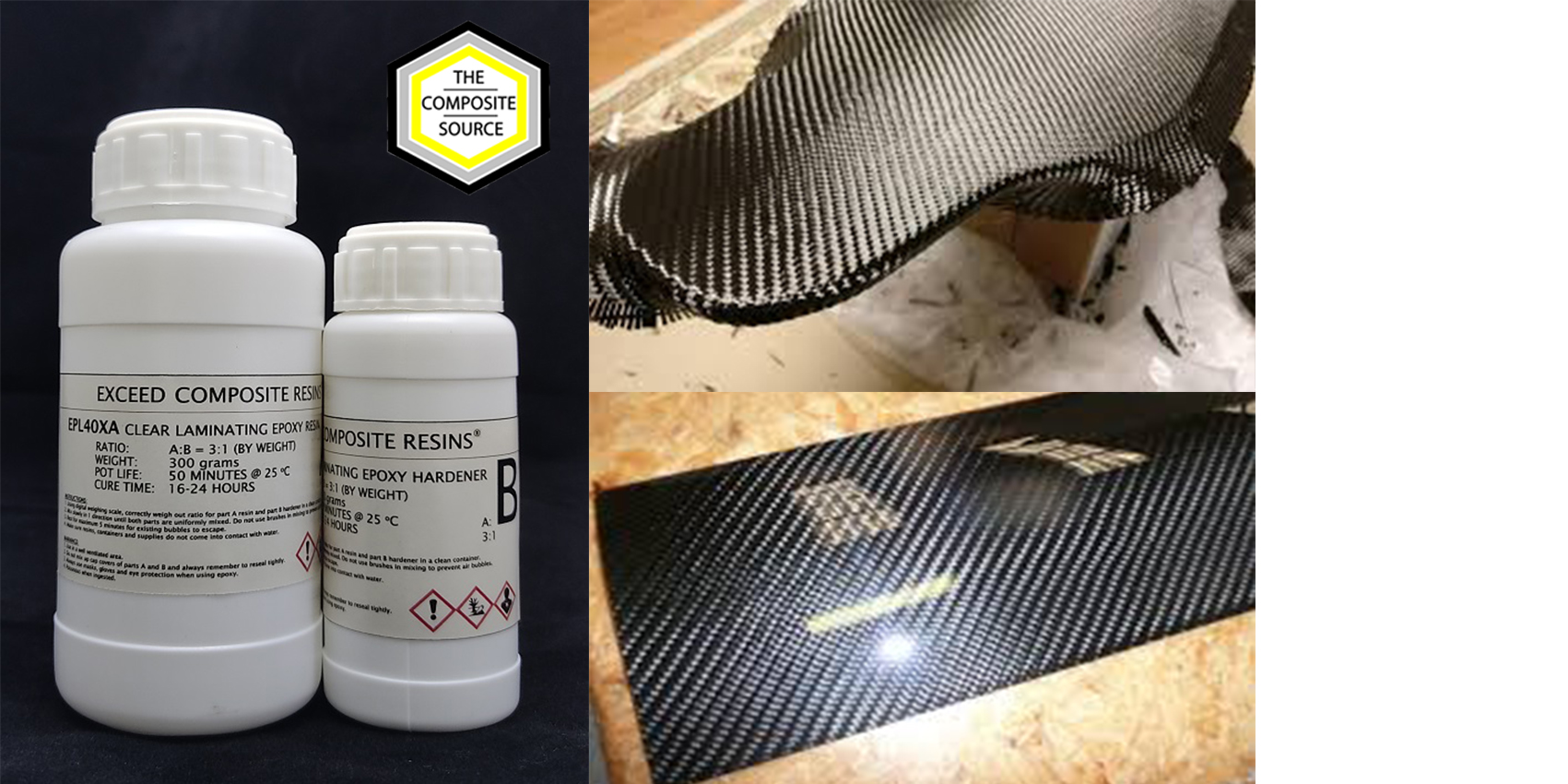 Exceed Composites Clear Laminating Epoxy 400g Kit for Carbon Fiber