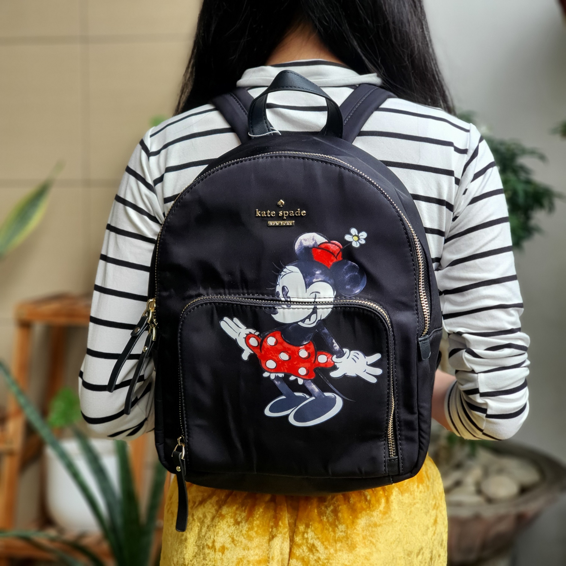 Guaranteed Original Kate Spade Watson Lane Hartley Minnie Mouse Print  Backpack - Black | Lazada PH