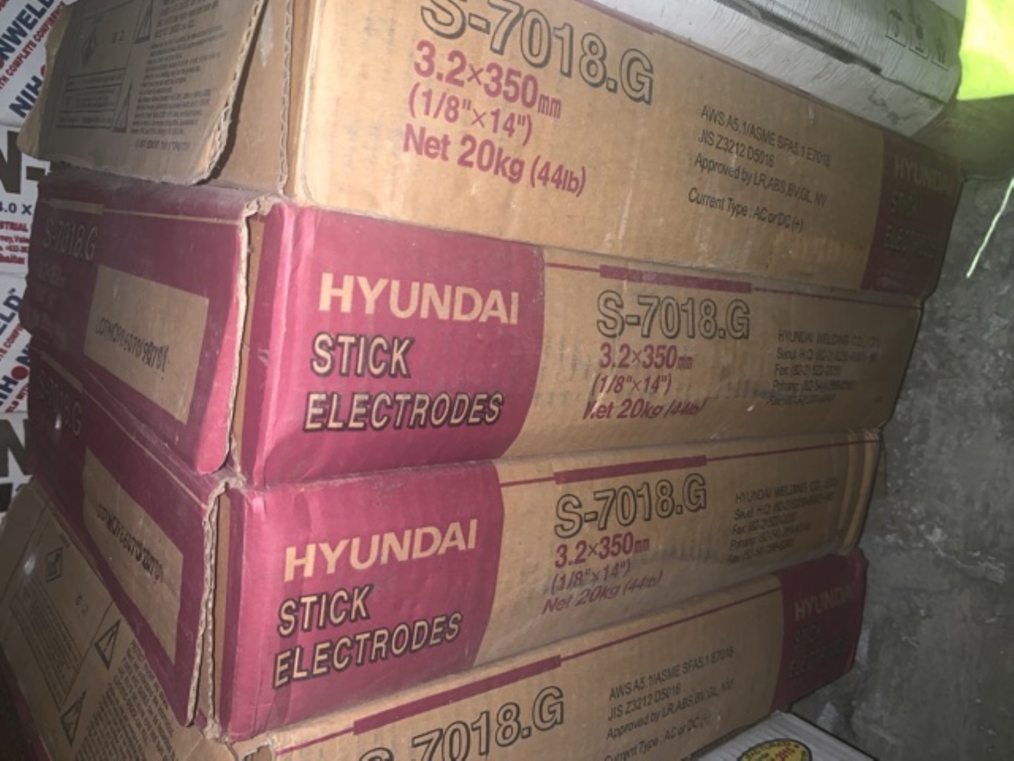 （02）本土16店 nihonweld 7018 6011 6013 5kg sizes 3/32 1/8 5/32 welding rod hyundai welding rod