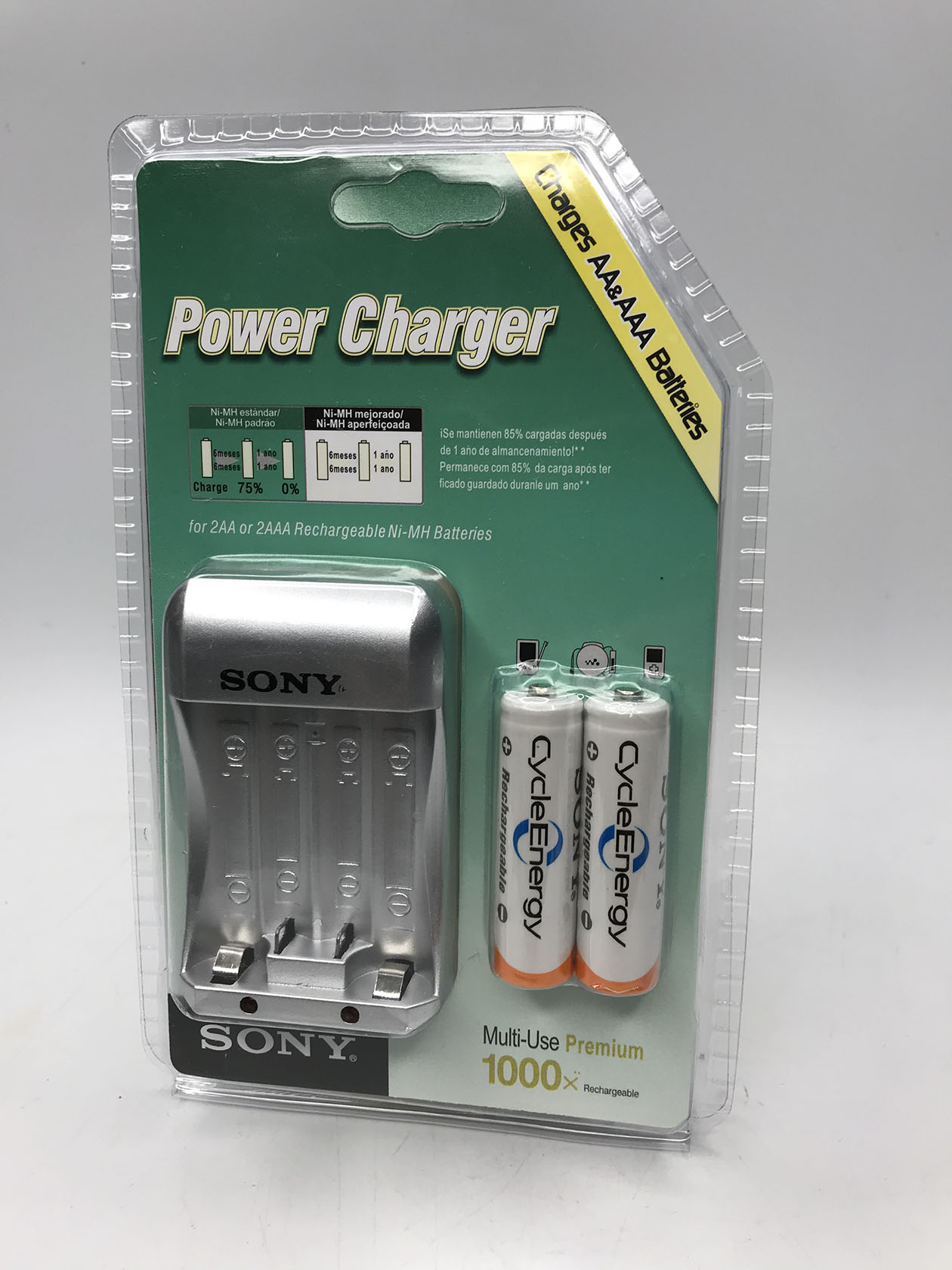 SONY POWER CHARGER for AA and AAA RECHARGEABLE BATTERIES with FREE 2PCS AA  BATTERIES | Lazada PH