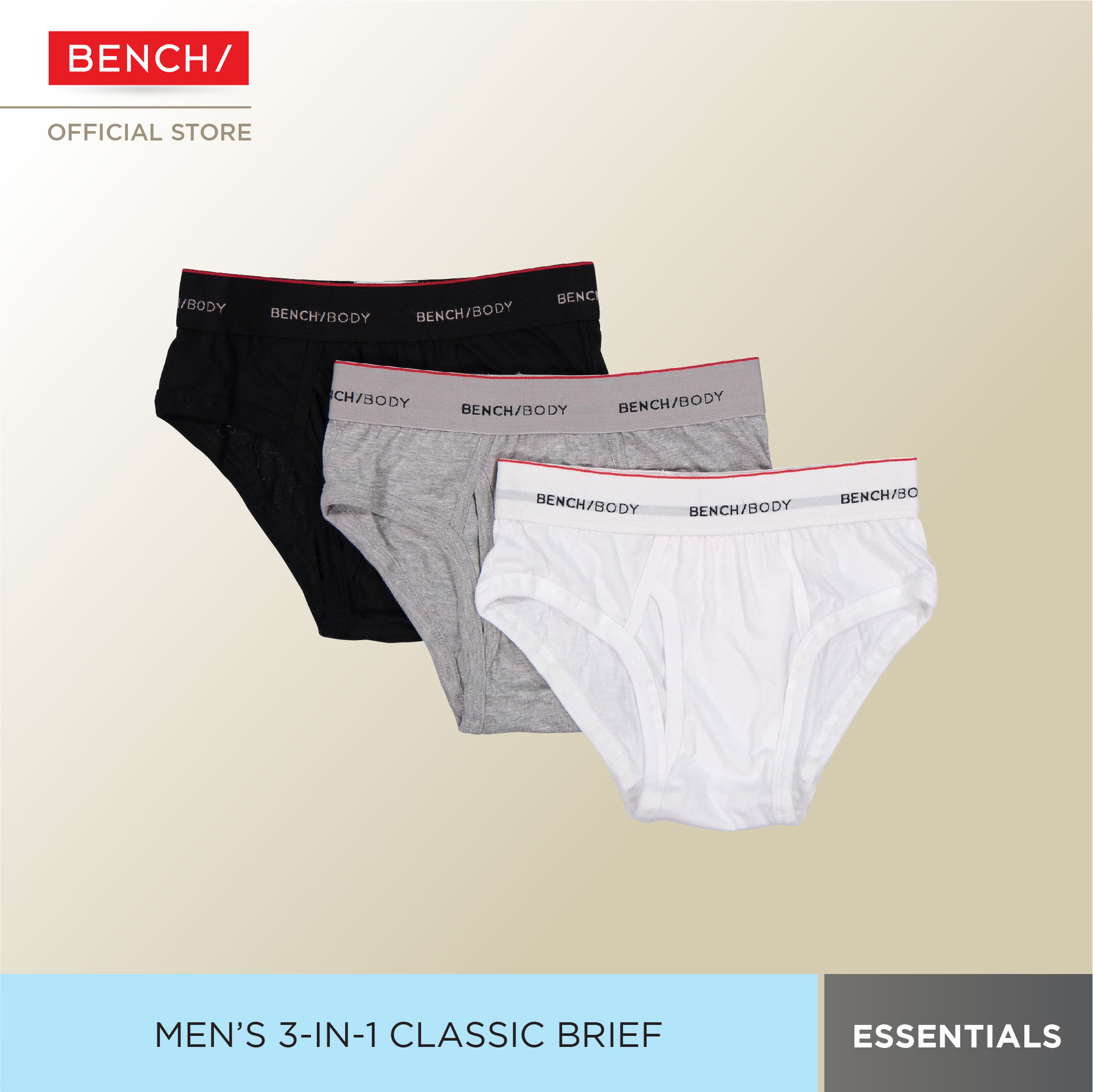 BENCH 100% Authentic Mens Classic Brief