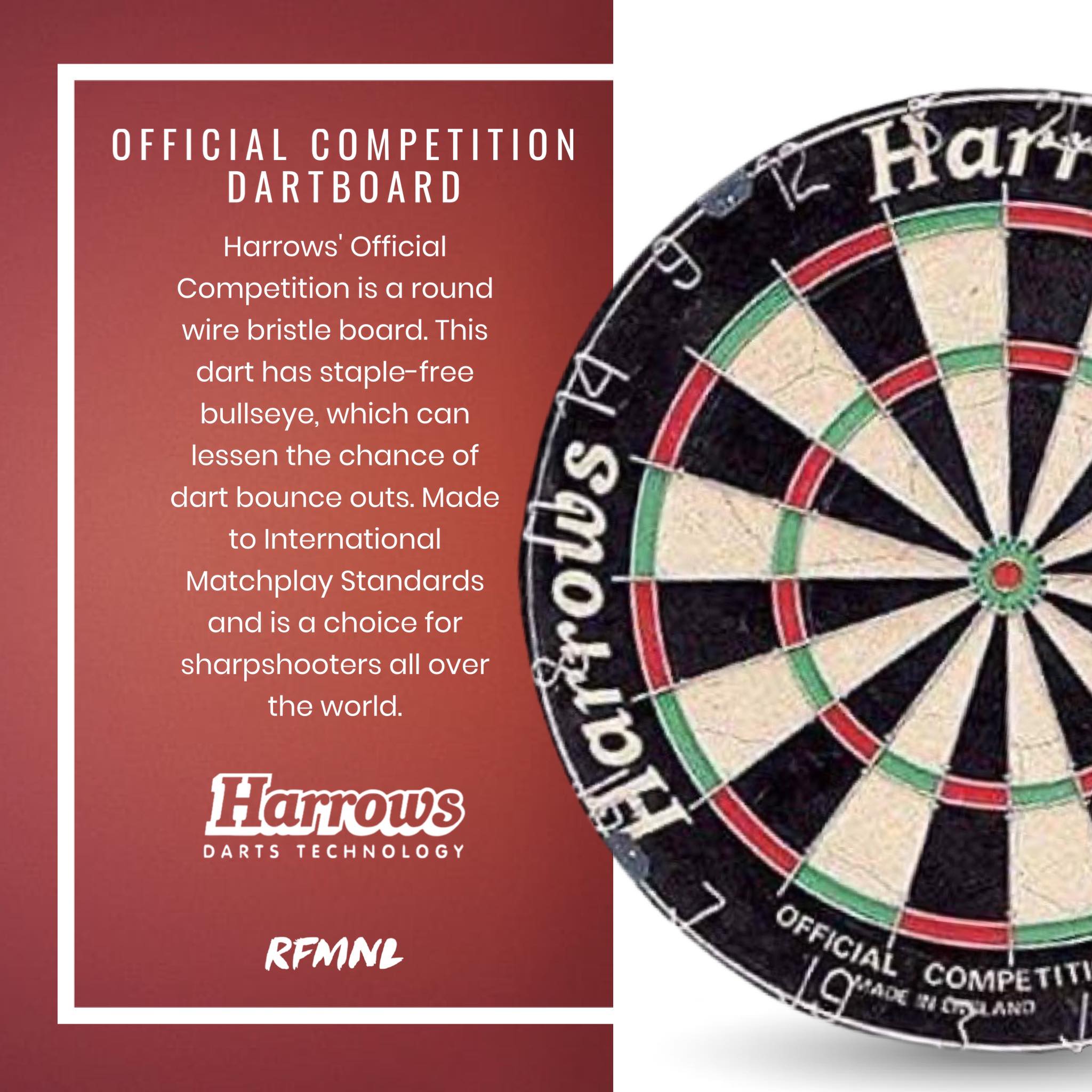 Harrows Official Competition Dartboard | Lazada
