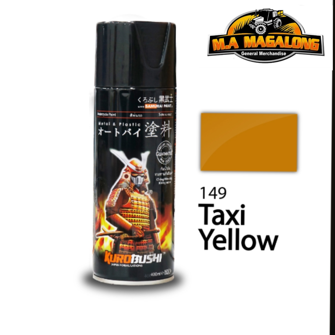 SAMURAI PAINT TAXI YELLOW 149 (STANDARD COLORS ) 400ML | Lazada PH