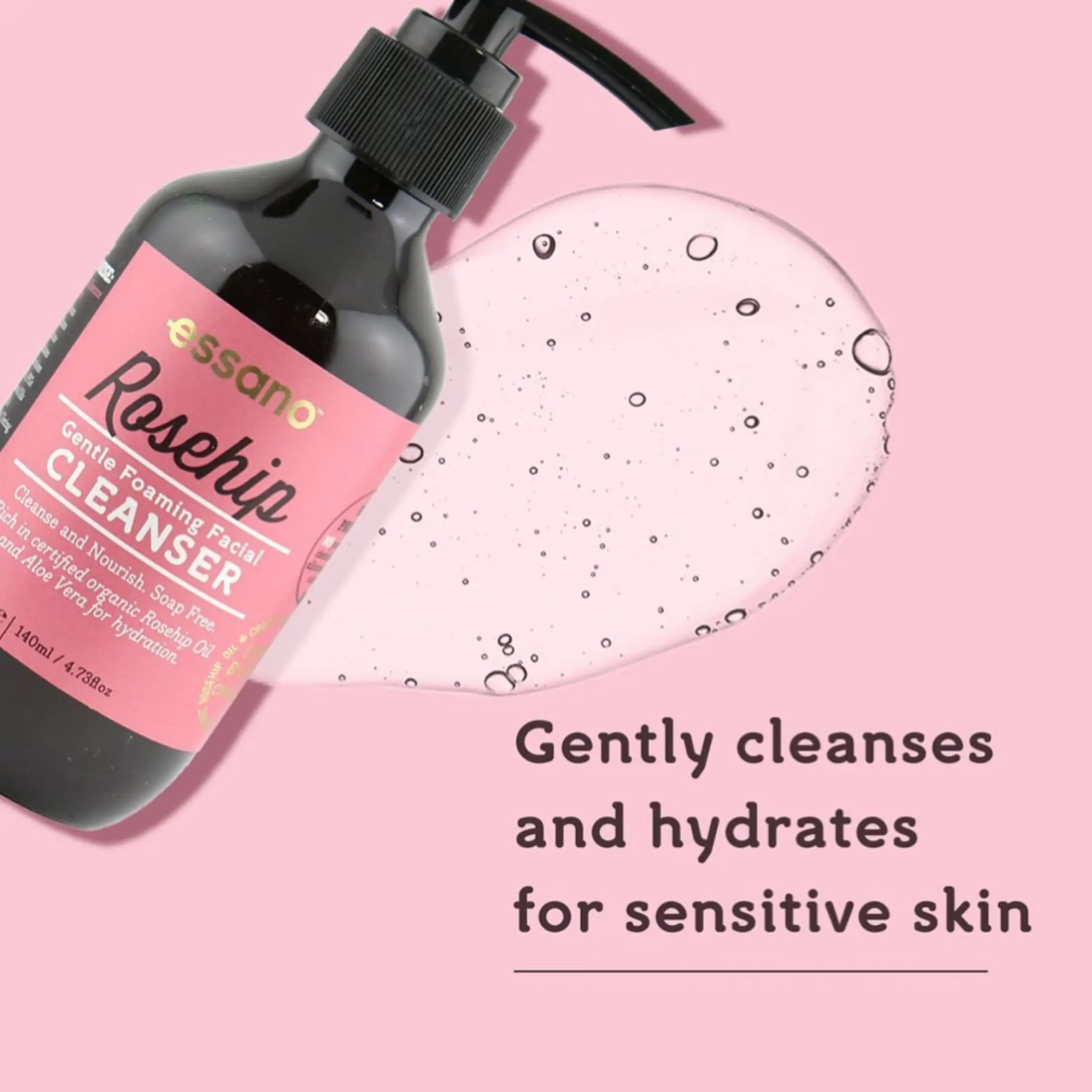 essano rosehip gentle foaming facial cleanser