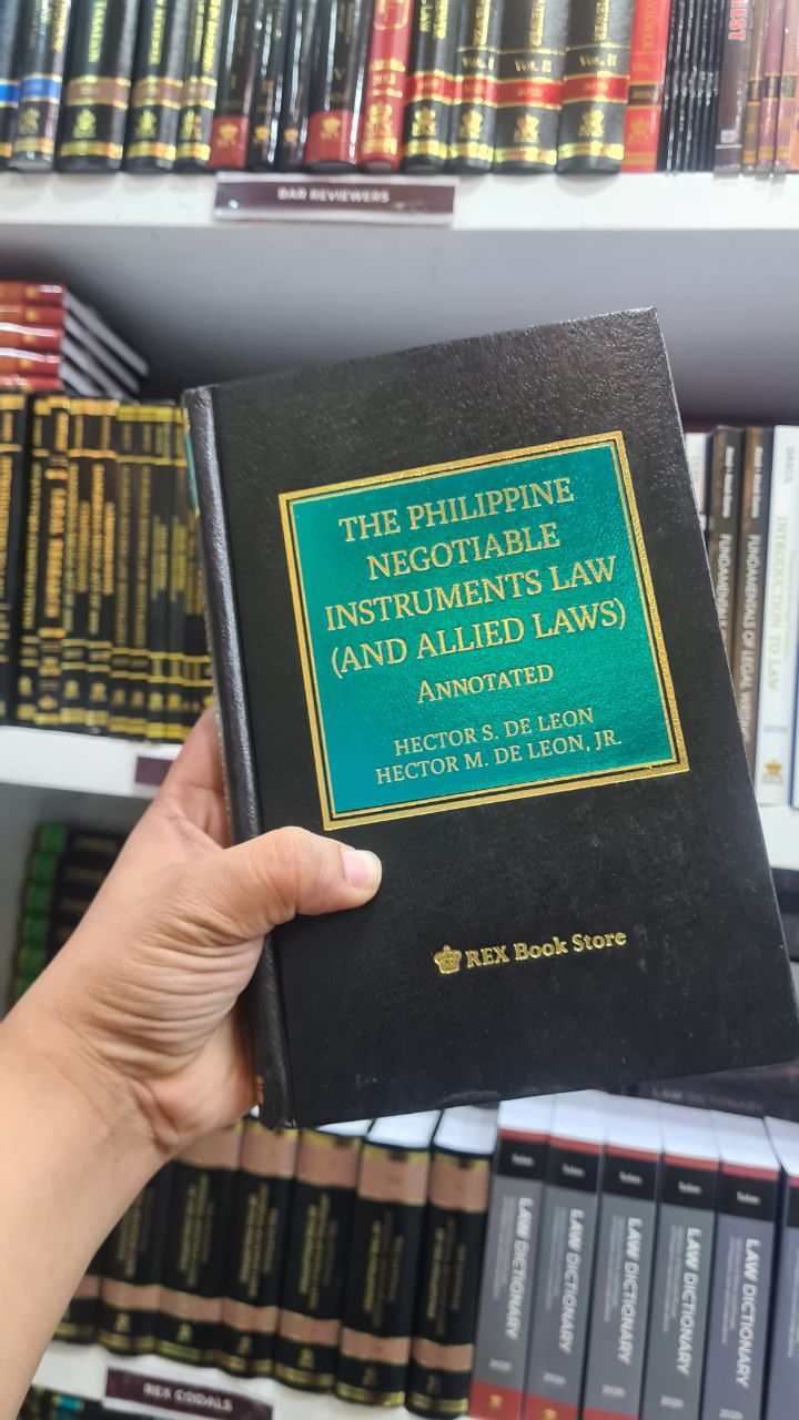 The Philippine Negotiable Instruments Law (And Allied Laws) Hector De