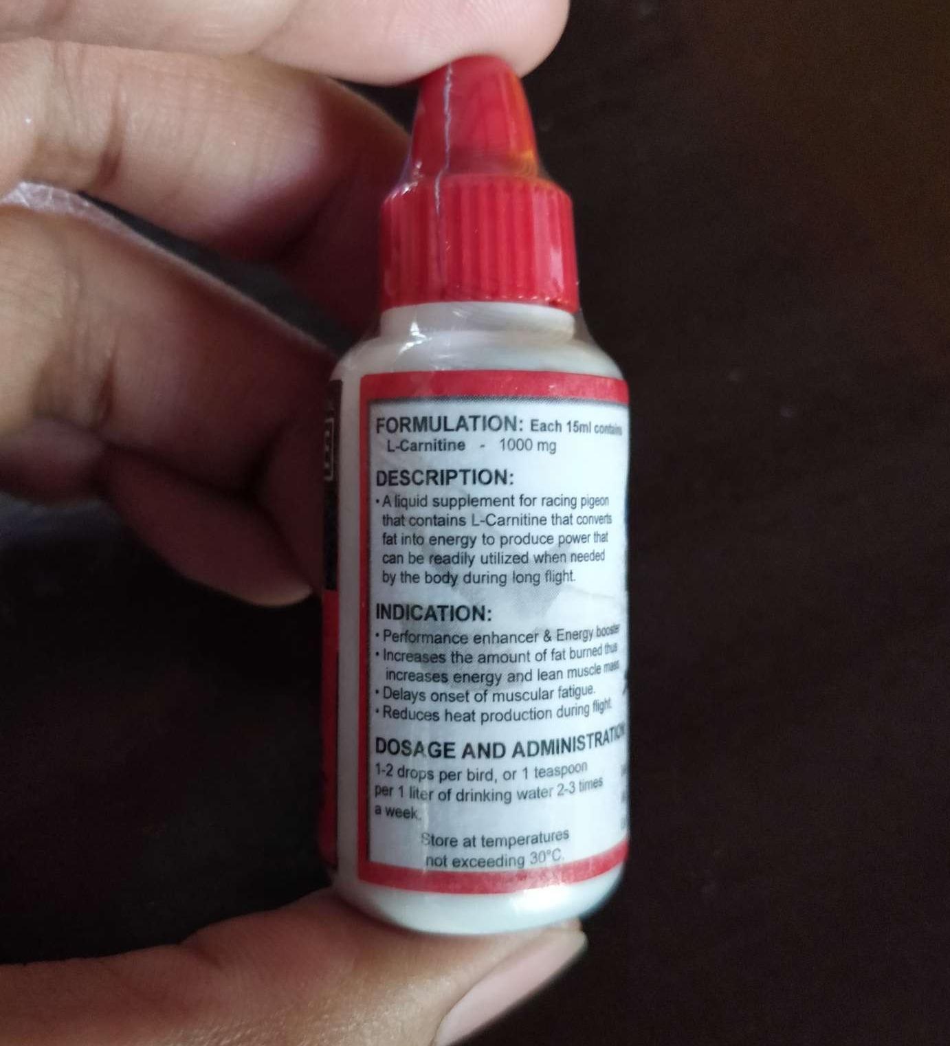 l carnitine for pigeon Pigeon Recharge 50ml — Amazonpet.ae