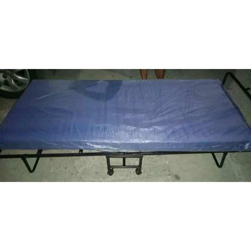 Folding bed with uratex foam 2inches 30x72iYC Lazada PH