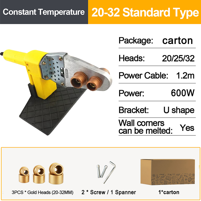 PPR Heater / Fusion Machine Heavy Duty Pipe Fusion Welding Machine
