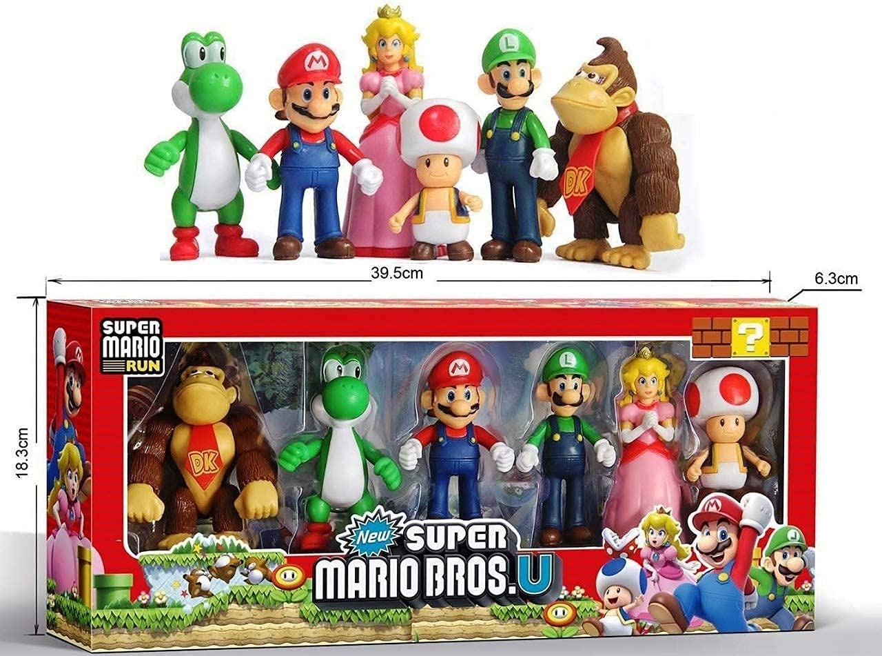 Super Mario Bros Toys Action Figures 6 pcs / Set | Lazada PH