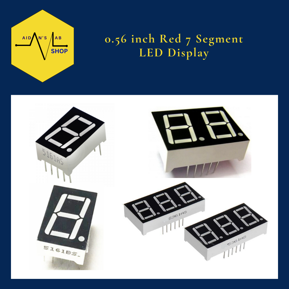 Red 0.56inch 4 Digit 7 Segment LED Display Digital Tube - Common Anode - View #4