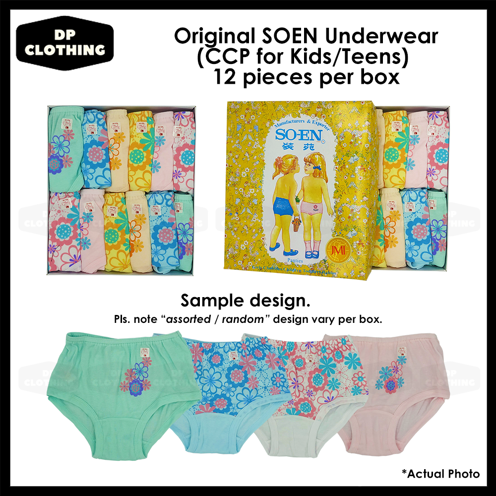 DPCLOTHING Original SOEN Underwear for Girls Kids Teens ASSORTED