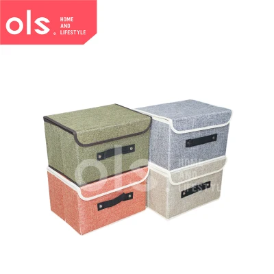 Cover Foldable Non-woven Clothing Fabric Storage Box Organizer Storage Box Toy Storage Box Organizing Space Saving 38x25x25