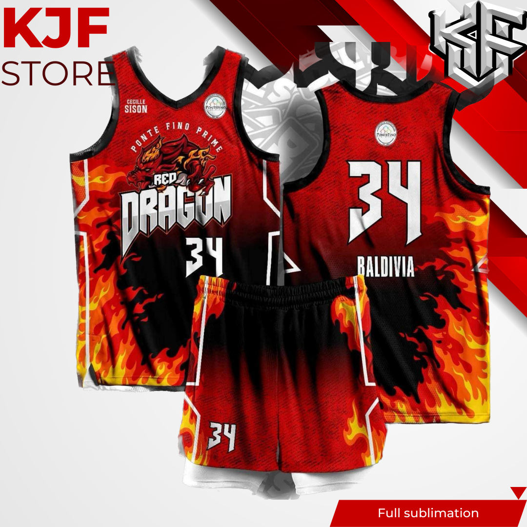 dragon basketball jersey design