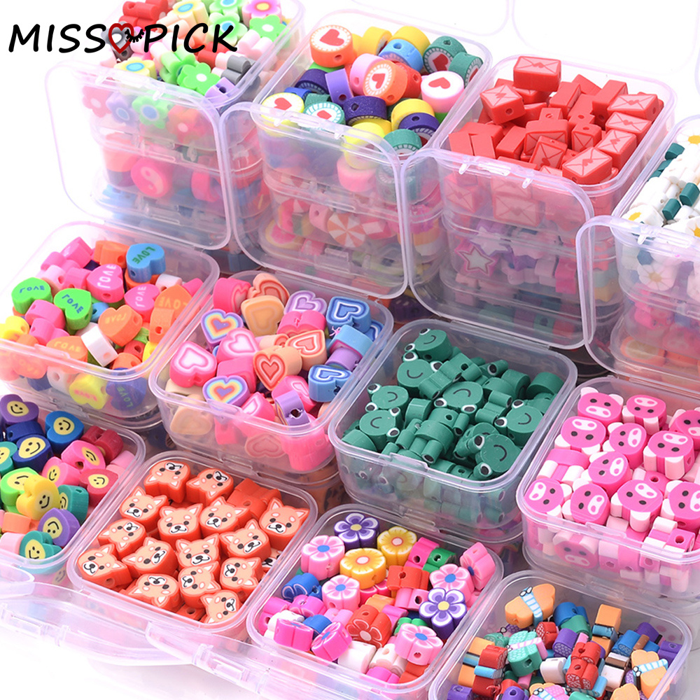 6mm 330pcs/lot Round Slice Polymer Clay Beads Handmade Chip Disk Spacer  Loose Heishi Beads for