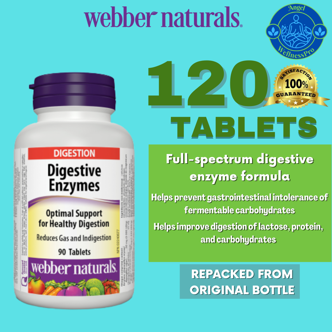 Webber Naturals Digestive Enzymes 120 Tablets AUTHENTIC Lazada PH