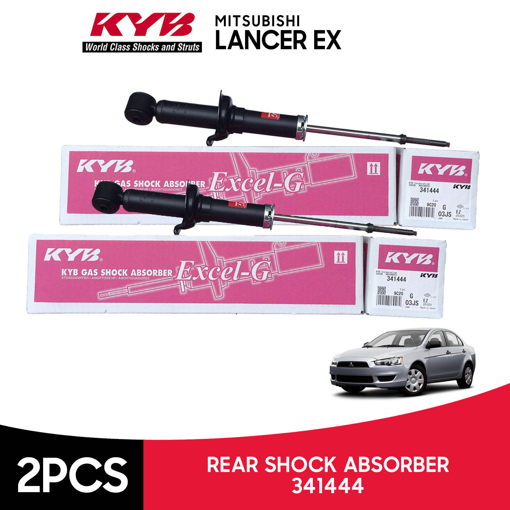 KYB Kayaba Excel G Shock Absorber Mitsubishi Lancer EX GLS 2007 - 2012 ...